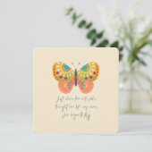 Botanischer Schmetterling Karte (Stehend Vorderseite)