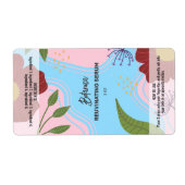 Botanischer Serumtropfen Flaschenetiketten (Vorne)