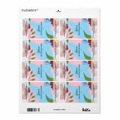 Botanischer Serumtropfen Flaschenetiketten (Vorne)