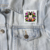 botanischer siamesischer Katzenknopf Button (Beispiel)