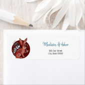 Botanischer Skandinavier Whimsical Folk Art Hare (Insitu)