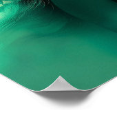 Botanischer Smaragd-Frauen-Druck Poster (Ecke)