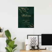Botanischer Smaragdgolden - Begrüßung Poster (Heimbüro)