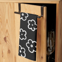 Botanischer Sommer in Schwarz und Weiß