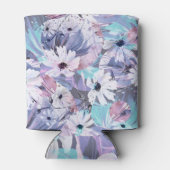 Botanischer Splendor: Kreatives Wasserfarbmuster Dosenkühler (Rückseite)