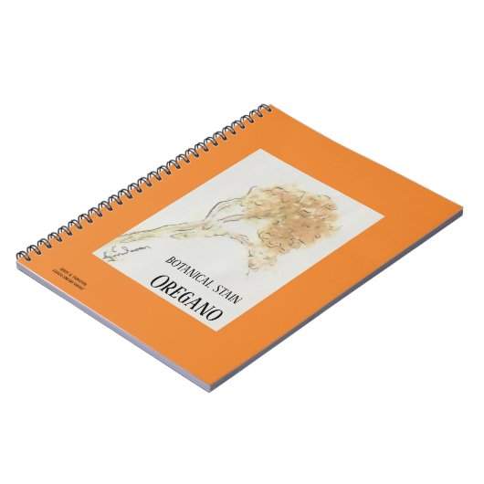 BOTANISCHER STAHL OREGANO NOTIZBLOCK (Linke Seite)