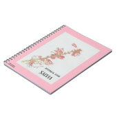 BOTANISCHER STAHL SALVIA NOTIZBLOCK (Linke Seite)