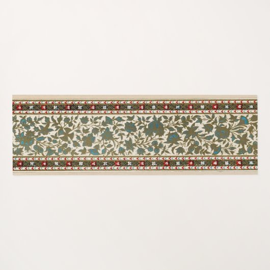 Botanischer Steppdecker mit Orientteppich Yogamatte (Rückseite (Horizontal))