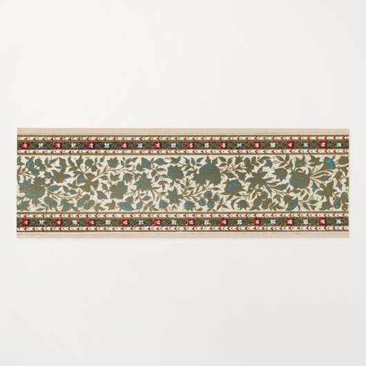 Botanischer Steppdecker mit Orientteppich Yogamatte (Vorderseite (Horizontal))