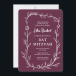 Botanischer Stern von David Bar Bat Mitzvah Einladung<br><div class="desc">Perfekte Karte, um eine Fledermausmitzvah, Bar mitzvah oder andere jüdische Feier anzukündigen! Handgezeichnete, zarte Blättertramkunst für Sie! Vollständig anpassbar! Klicken Sie auf "Personalisieren" oben, um den Text zu bearbeiten. Klicken Sie auf "Bearbeiten mit dem Design-Tool", um die Schriftart, Farben und Platzierungen anzupassen und um Text zum hinteren Seitendesign hinzuzufügen, wenn...</div>