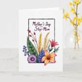 Botanischer Stiefmuttertag Design Karte (Gelbe Blume)
