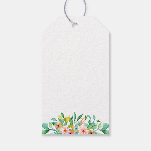 Botanischer Strand Danke Geschenkanhänger (Rückseite)