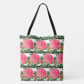 Botanischer Strand mit rosa Rosen oder täglich Tasche (Rückseite)