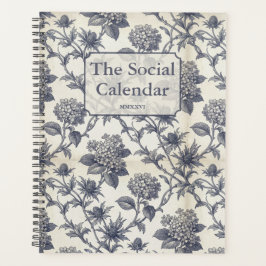 Botanischer Toile-Stoff | Hortensie & Stranddistel Planer