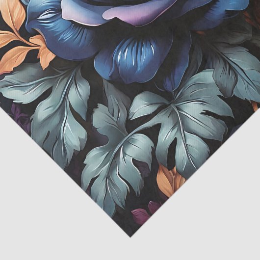 Botanischer Traum der Rose Floral Seidenpapier (Ausschnitt)