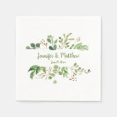 Botanischer Traum Eukalyptus Wedding Napkins Serviette (Vorderseite)
