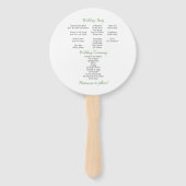 Botanischer Traum: RUNDE-Fans Fächer (Rückseite)