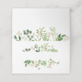 Botanischer Traum Rustikale Platzkarten (Außenseite Aufgefaltet)