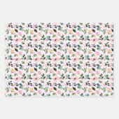 Botanischer Tropenduft 3 Geschenkpapier Set (Vorderseite)