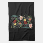 botanischer und schwarzer Mops t- per huebucket Geschirrtuch (Vertikal)