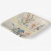 Botanischer Vintaqe Wildblume 70. Geburtstag Pappteller (Gewinkelt)