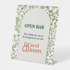 Botanischer Vogel Sockelschild