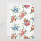 Botanischer Wald | Berry Sweet Baby Shower Einladung (Rückseite)