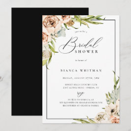 Botanischer Wald Blumendusche Einladung