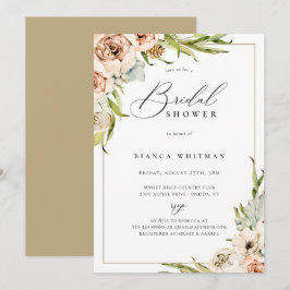 Botanischer Wald Blumendusche Einladung