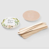 Botanischer Wald Blumenkranz Hochzeitshandfan Fächer (Non-assembled)