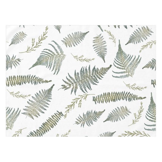 Botanischer Wald Ferns 1,0 Tischdecke (Vorderseite (Horizontal))