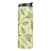 Botanischer Wald Ferns 1,1 Gelbe Creme BG Thermosbecher (Nach links gedreht)