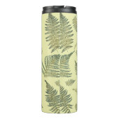 Botanischer Wald Ferns 1,1 Gelbe Creme BG Thermosbecher (Rückseite)
