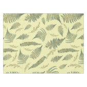 Botanischer Wald Ferns 1,1 Gelbe Creme Tischdecke (Vorderseite (Horizontal))
