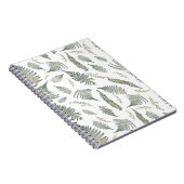 Botanischer Wald Ferns Muster 1.0 Notizblock (Rechte Seite)