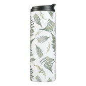 Botanischer Wald Ferns Muster 1.0 Thermosbecher (Nach links gedreht)