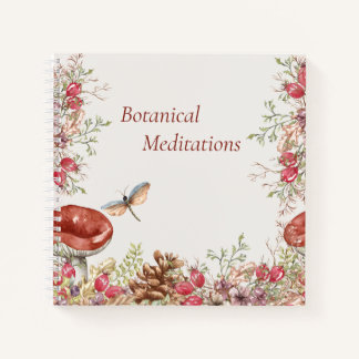 Botanischer Wald-SpiralNotebook Notizblock
