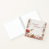 Botanischer Wald-SpiralNotebook Notizblock (Innenseite)