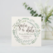 Botanischer Wasserbrand Save the Date (Stehend Vorderseite)