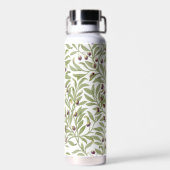 Botanischer Wasserfarbton Salbeigrüner Olivenzweig Trinkflasche (Rückseite)