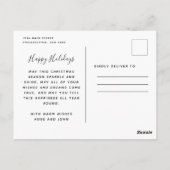 Botanischer Weihnachtsbaum Foto Gruß Postkarte (Rückseite)