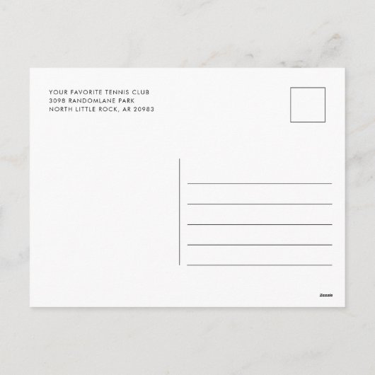 Botanischer Weihnachtsclub Feiertagspostkarte (Rückseite)