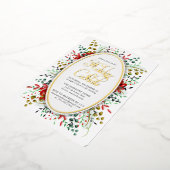 Botanischer Weihnachtskranz | Aufforderung zur Ein Folieneinladung (Gedreht)