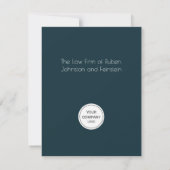 Botanischer Weihnachtskranz Mitteilungskarte (Rückseite)