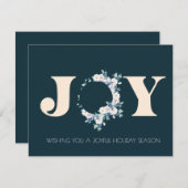 Botanischer Weihnachtskranz Mitteilungskarte (Vorne/Hinten)