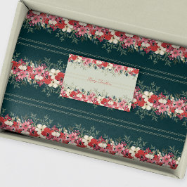 Botanischer Weihnachtsurlaub Seidenpapier