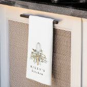 Botanischer Whisky Personalisiert Geschirrtuch