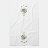 Botanischer Whisky Personalisiert Geschirrtuch (Vertikal)
