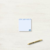Botanischer Whisper - Minimalistische blumengeschm Post-it Klebezettel (Auf Schreibtisch)