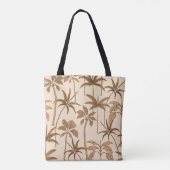 Botanischer Wind: Handillustrierte Palme in warmen Tasche (Rückseite)